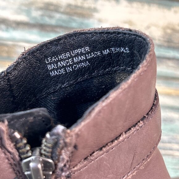 Born Harness Ankle Boots Womens Size 9M Soft Brown Leather Zip Up Casual - Picture 11 of 12